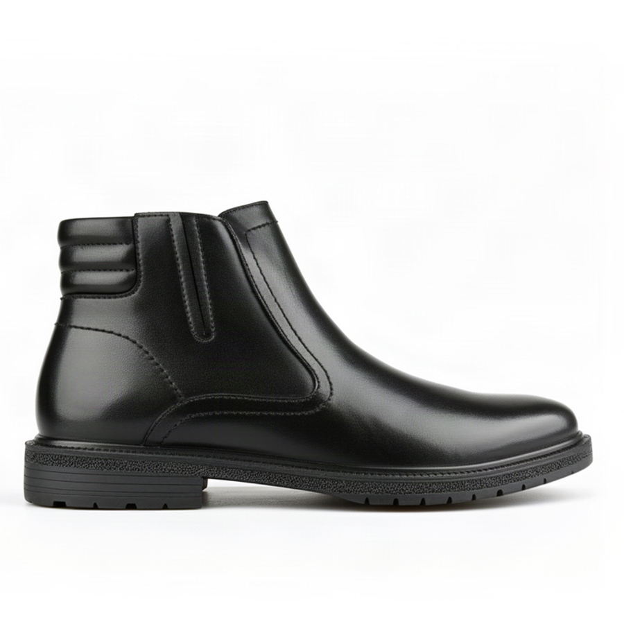 botine bărbați piele naturală negru 0162138
