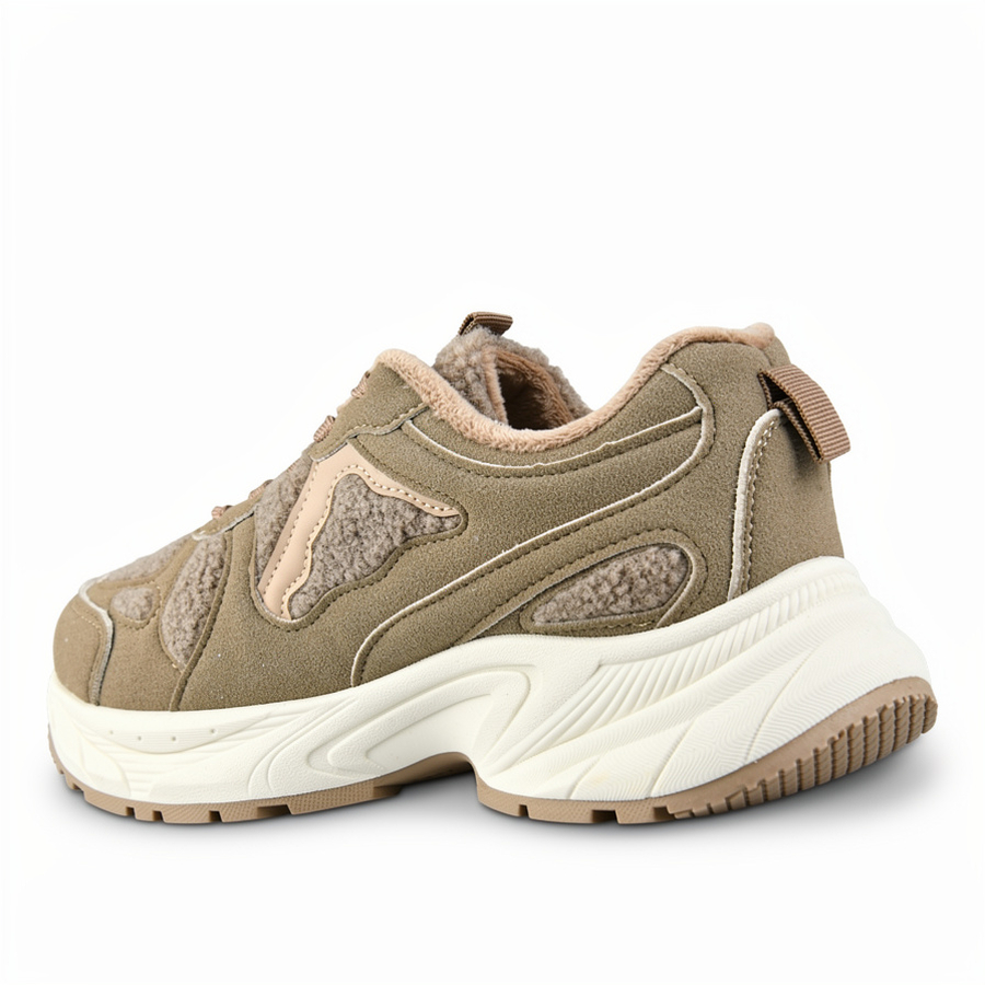 adidași damă textil/piele ecologică bej 0162718
