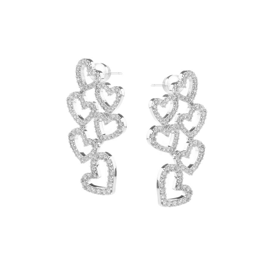 set colier și cercei damă cupru argintiu 0165168