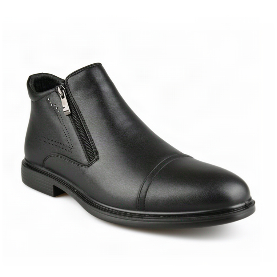botine bărbați piele naturală negru 0162773
