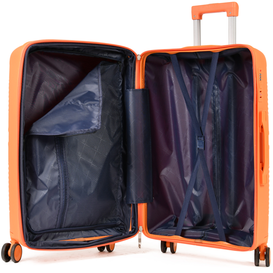 valiză mare polipropilenă portocale 0161435