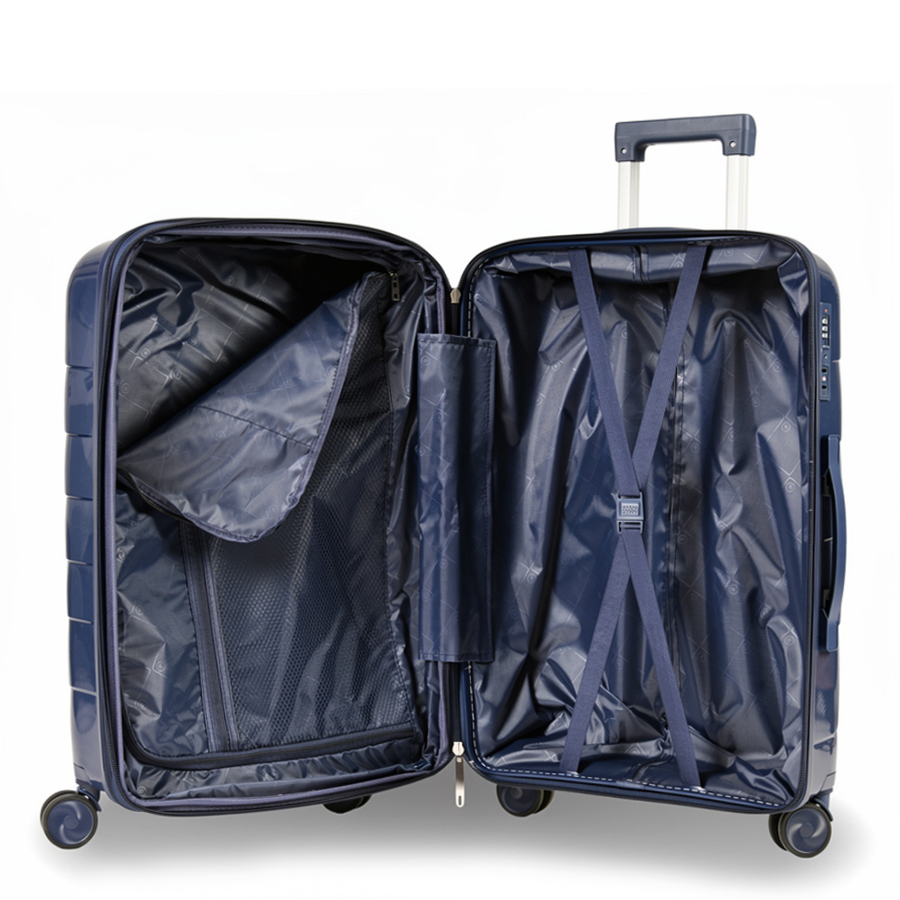 medium suitcase polypropylene tŭmno sin dark blue 0161593