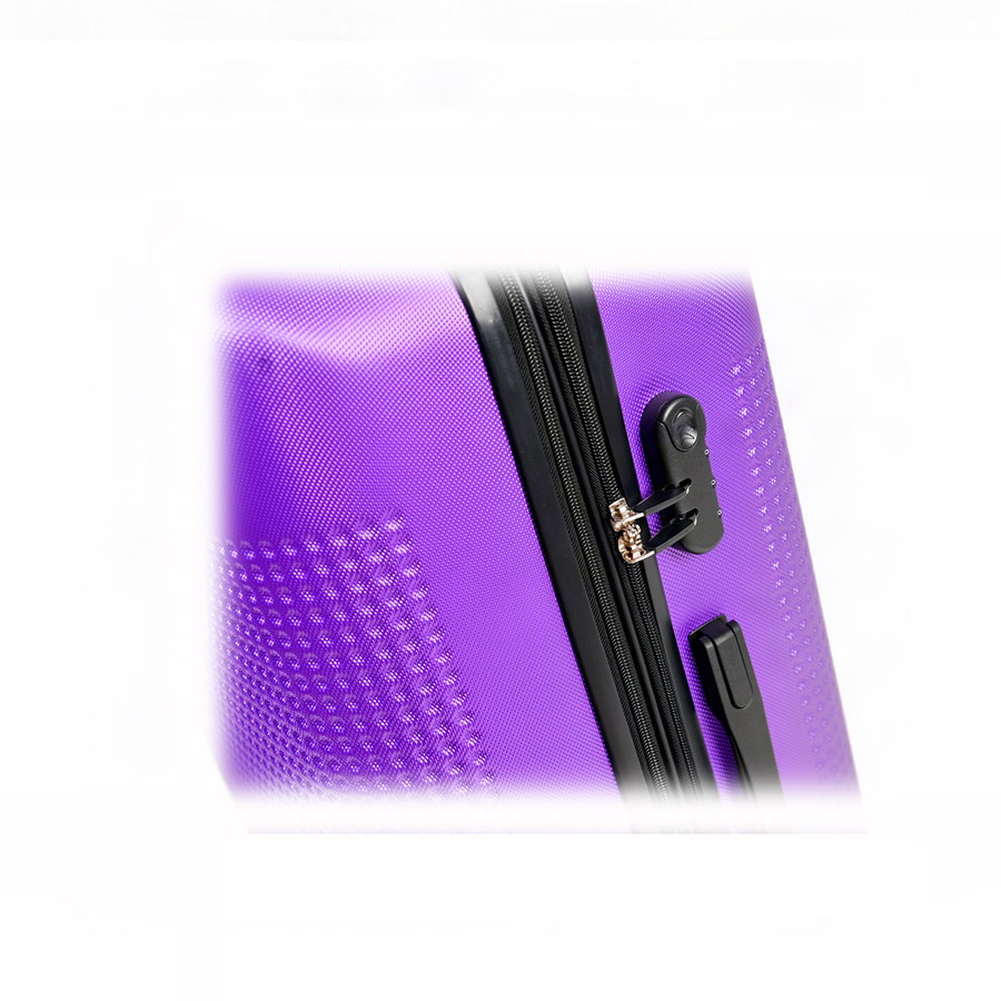 small suitcase ABS plastic purple 0163687