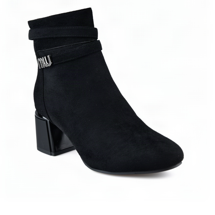 botine damă textil negru 0162433