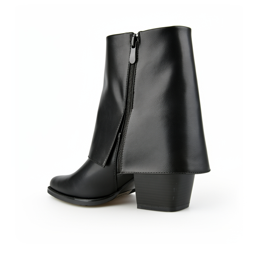 botine damă piele ecologică negru 0162827