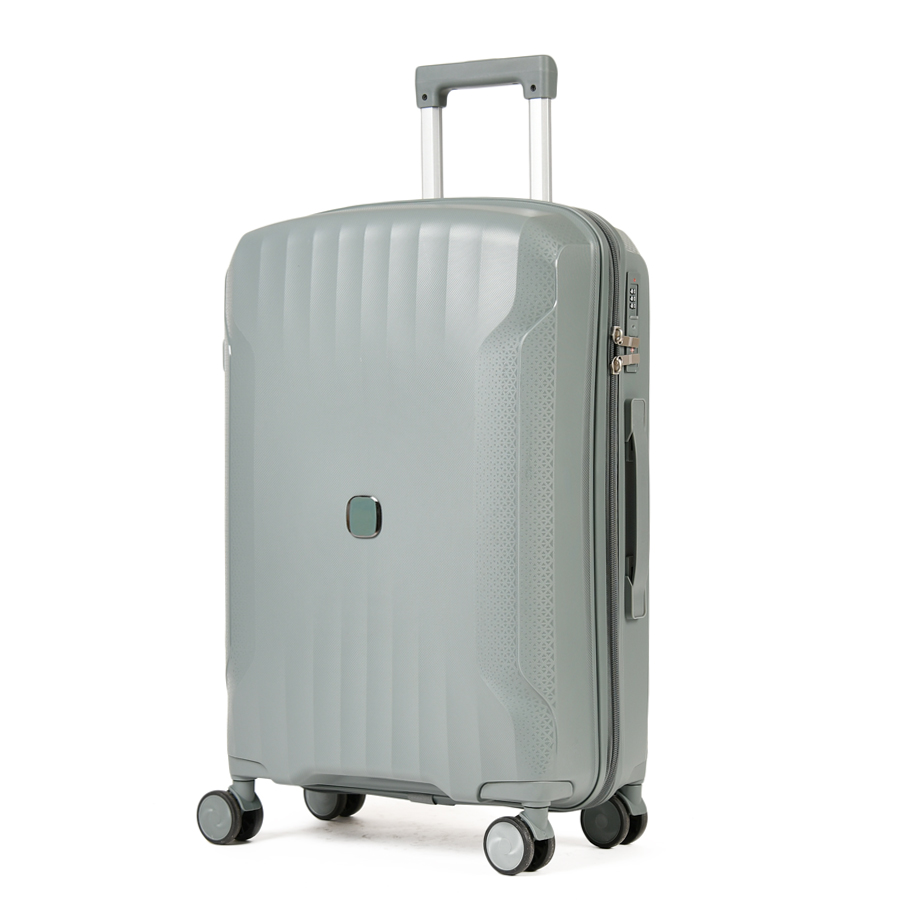 medium suitcase polypropylene grey 0161428