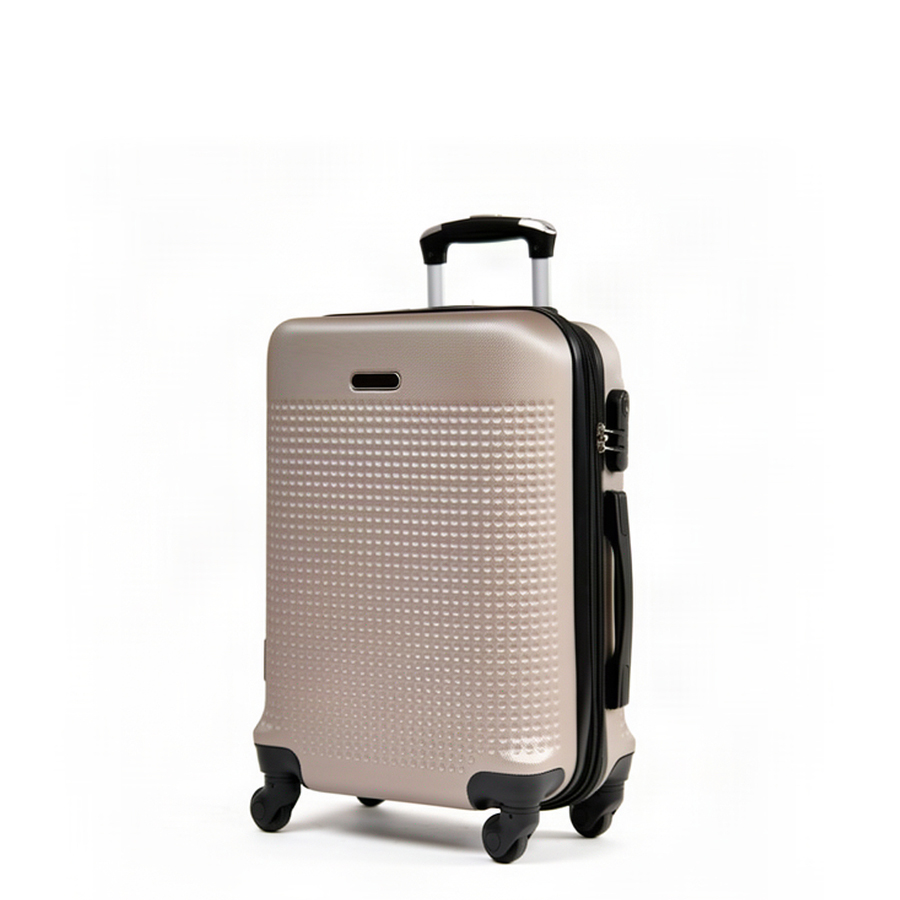 small suitcase ABS plastic beige 0163696