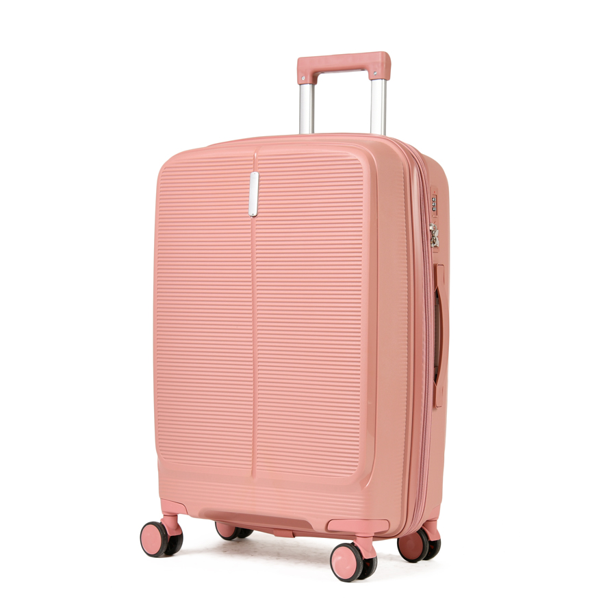 medium suitcase polypropylene pink 0161410