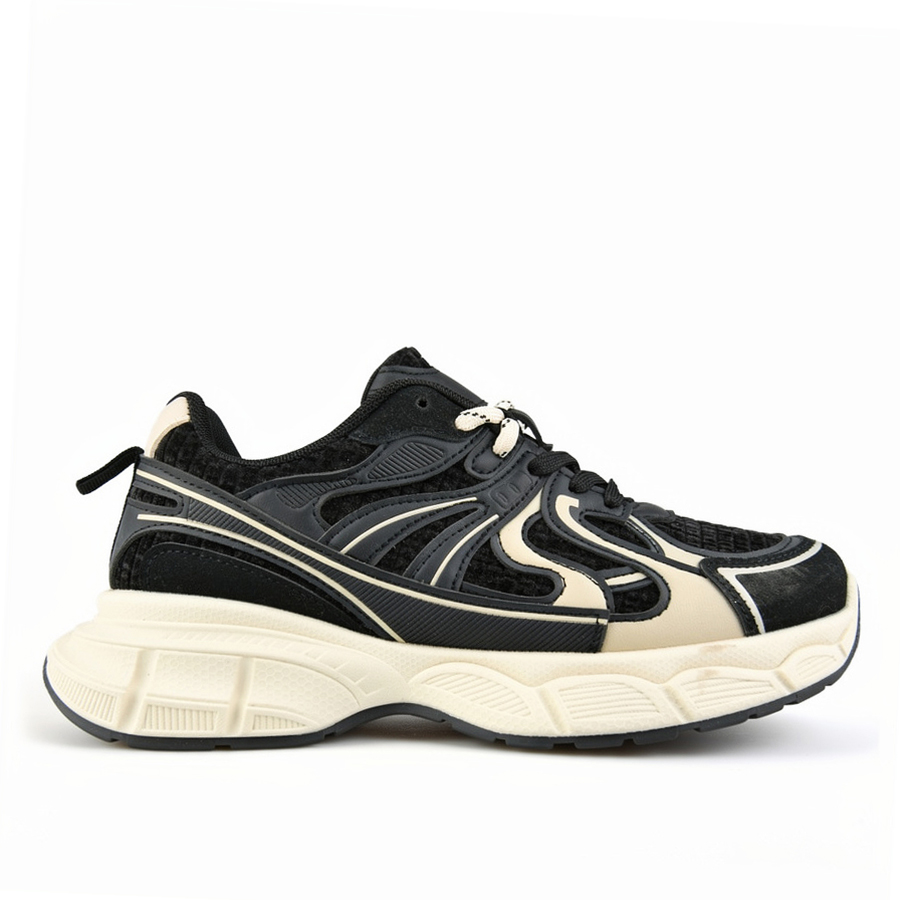 adidași damă textil/piele ecologică negru 0162722