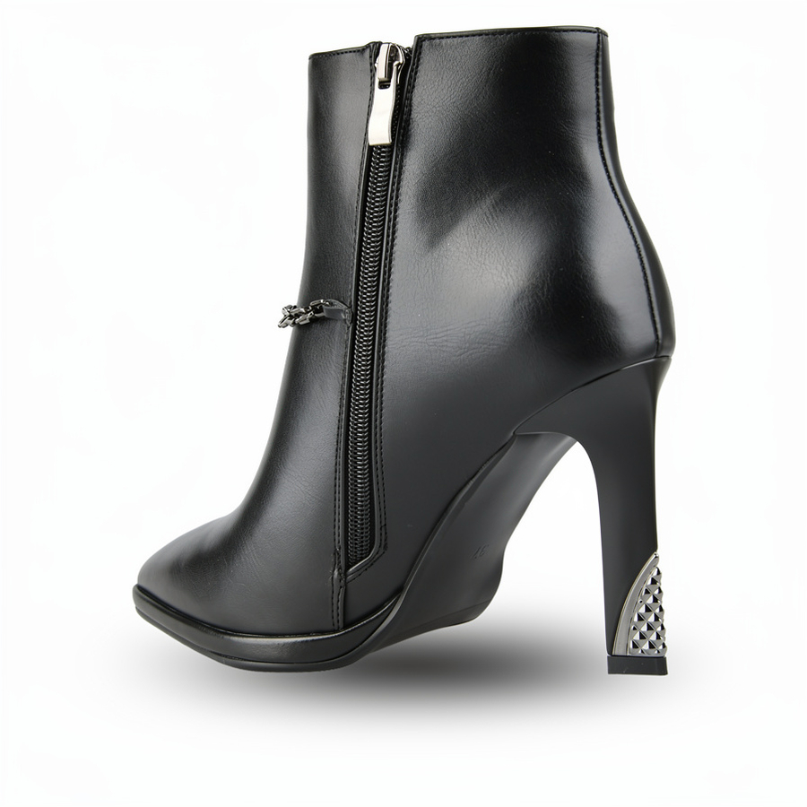 botine damă piele ecologică negru 0162067