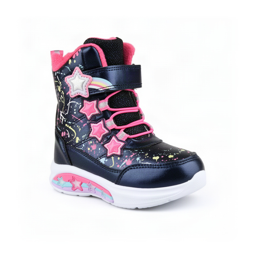 kids boots synthetic leather dark blue 0162288