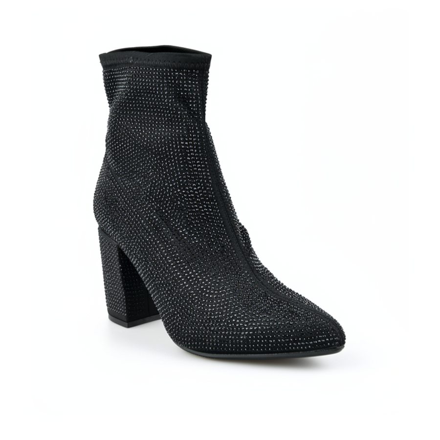 botine damă textil negru 0162841