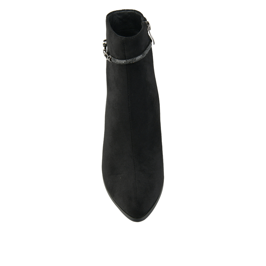 botine damă textil negru 0162059