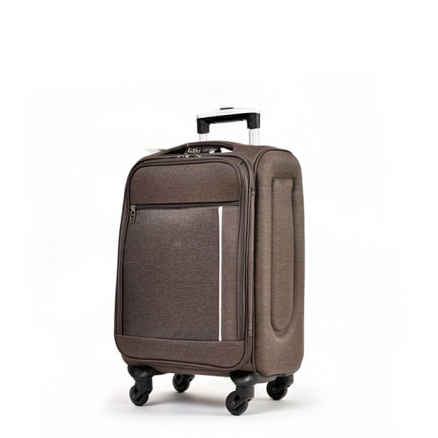 small suitcase textile brown 0163702