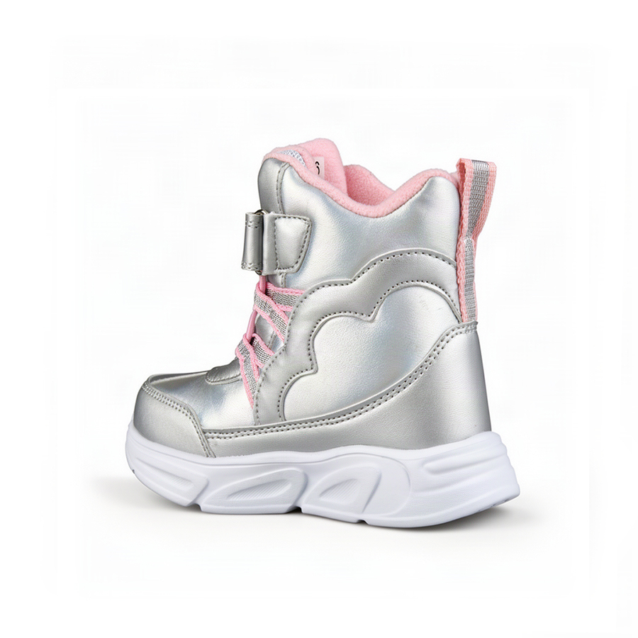 kids boots synthetic leather silver 0162290