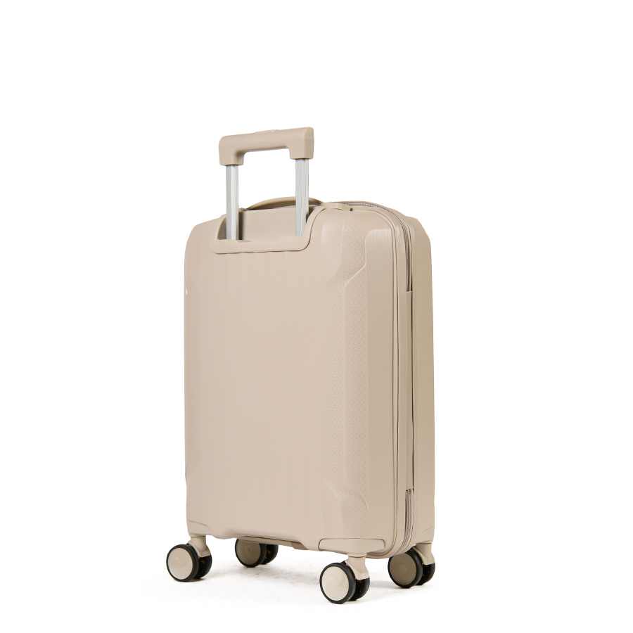 small suitcase polypropylene beige 0161421