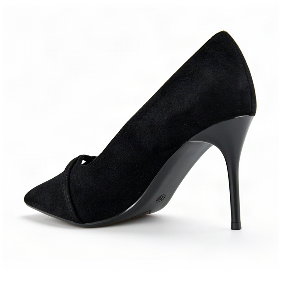 pantofi damă textil negru 0163015