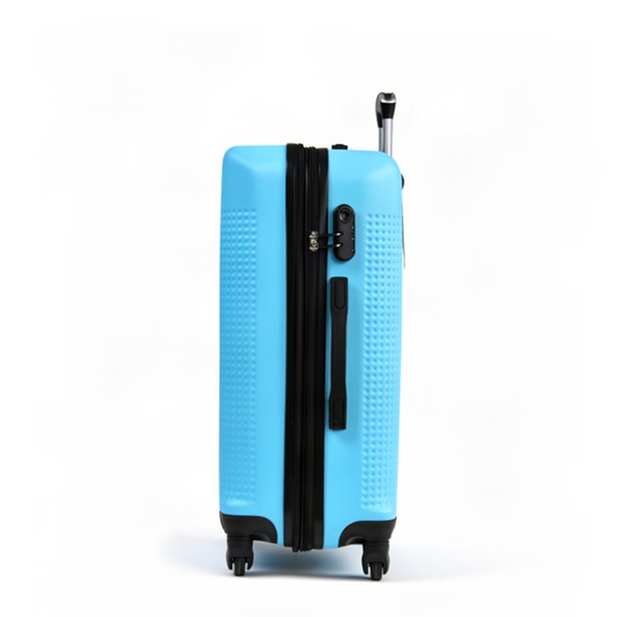 medium suitcase ABS plastic blue 0163694