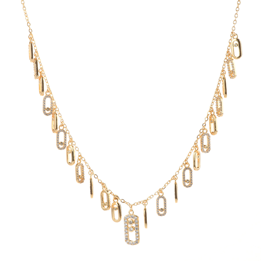 set colier și cercei damă cupru auriu 0165182