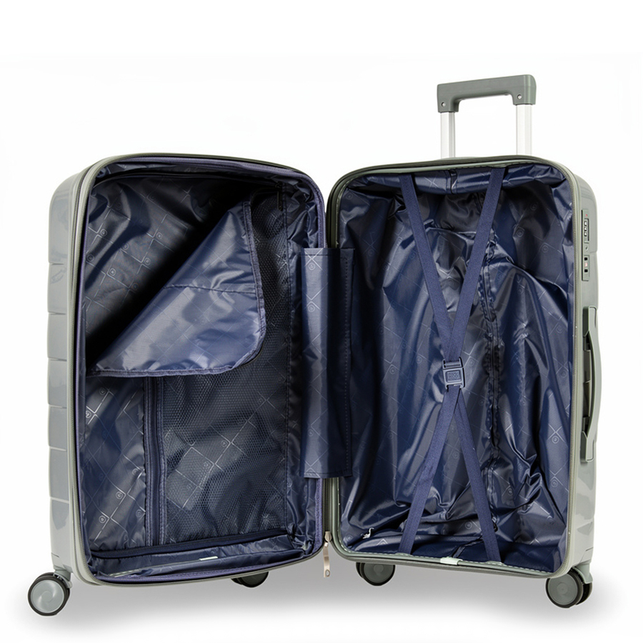 medium suitcase polypropylene dark gray 0161599