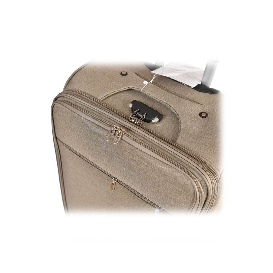 big suitcase textile beige 0163707