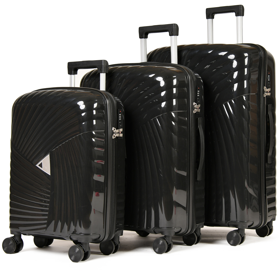 small suitcase polypropylene black 0161601
