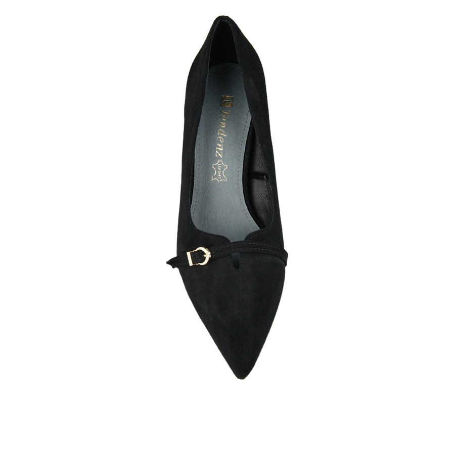 pantofi damă textil negru 0163015