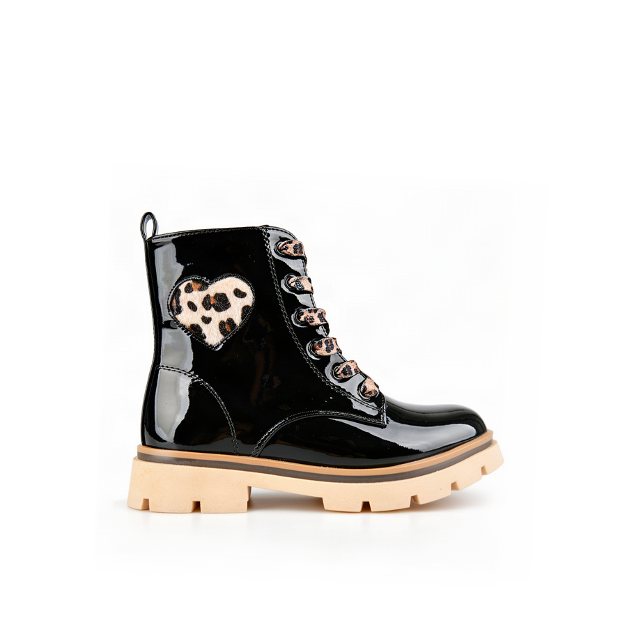 kids boots synthetic leather black 0162544