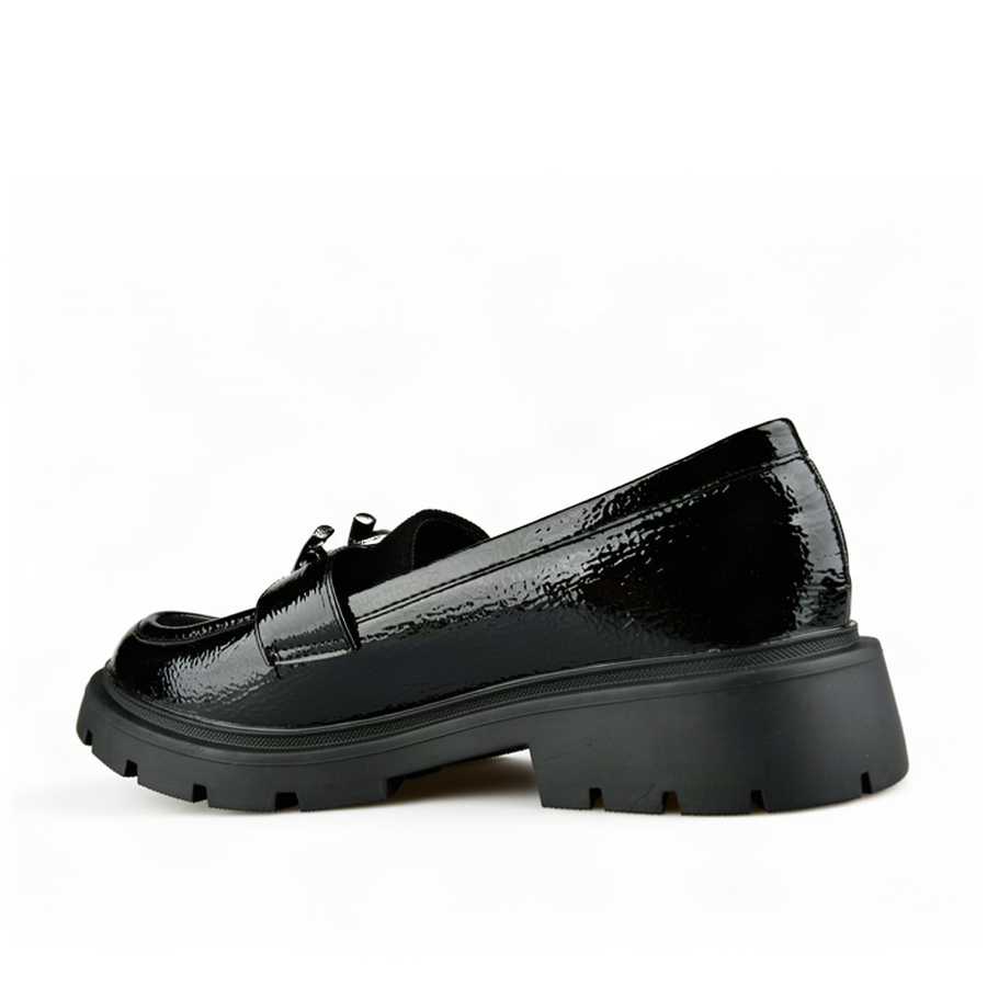 lady's shoes textile/synthetic leather black 0163005