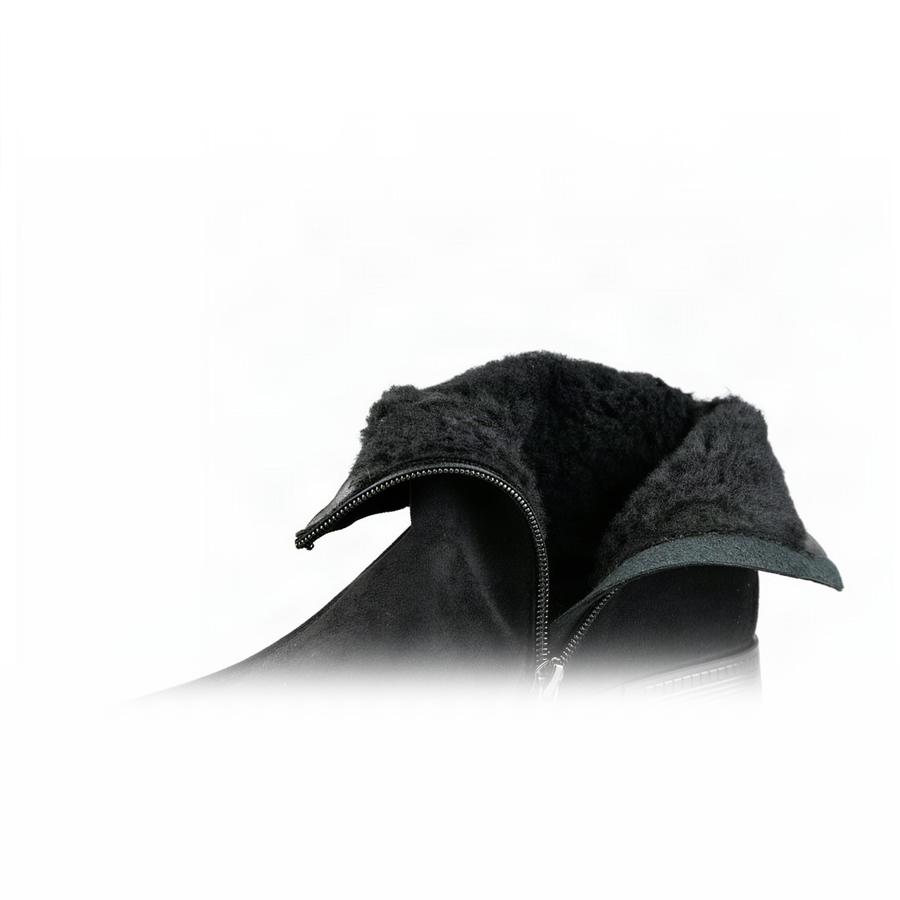 botine damă textil negru 0163403