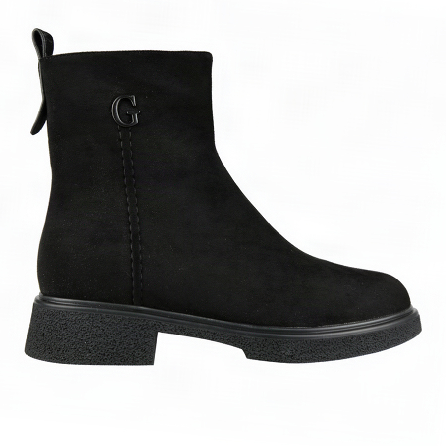 botine damă textil negru 0163398