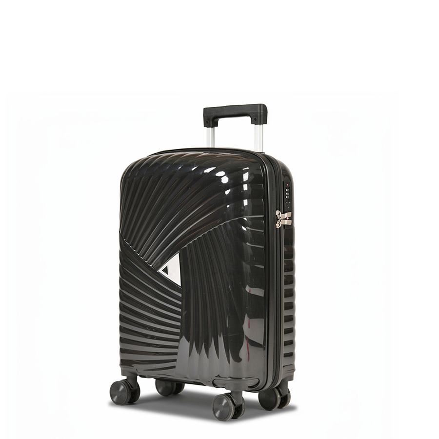 small suitcase polypropylene black 0161601