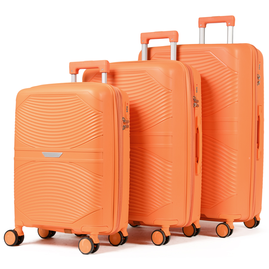 medium suitcase polypropylene orange 0161434