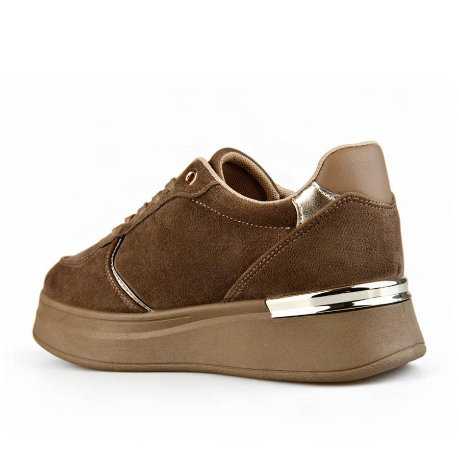 adidași damă textil/piele ecologică bej 0163360