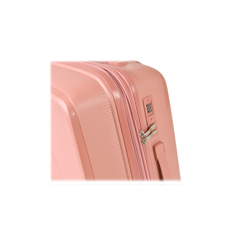 medium suitcase polypropylene pink 0161410