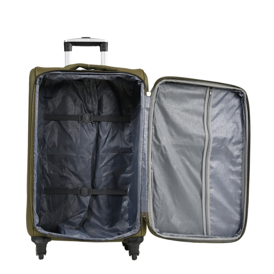 medium suitcase textile green 0163727