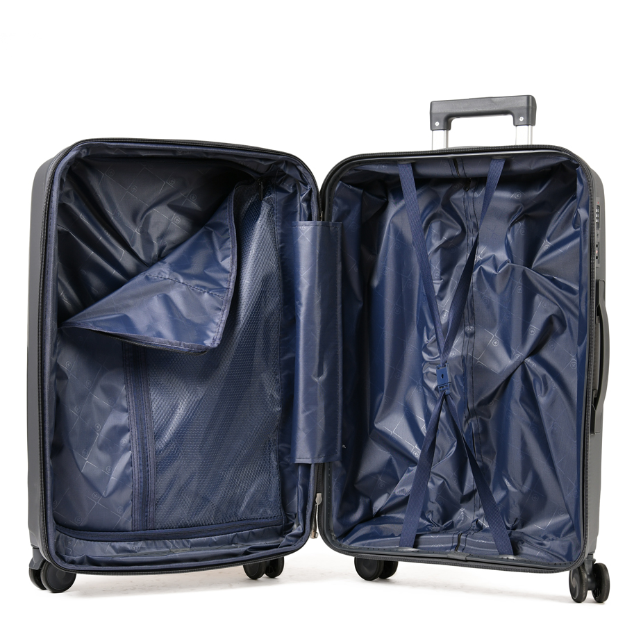 medium suitcase polypropylene dark gray 0161419