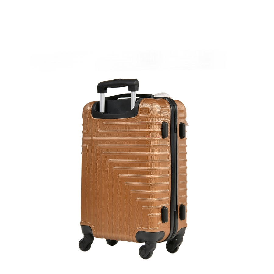 small suitcase ABS plastic brown 0163681