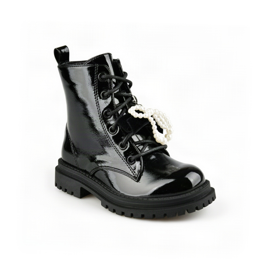 kids boots synthetic leather black 0162553