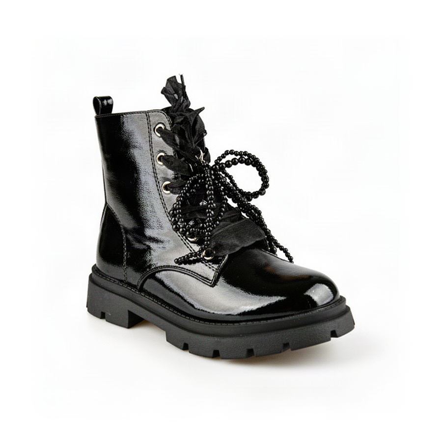 kids boots synthetic leather black 0162541