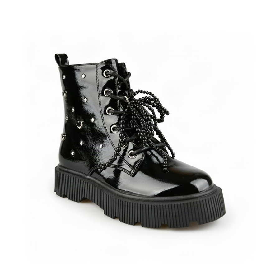 kids boots synthetic leather black 0162548