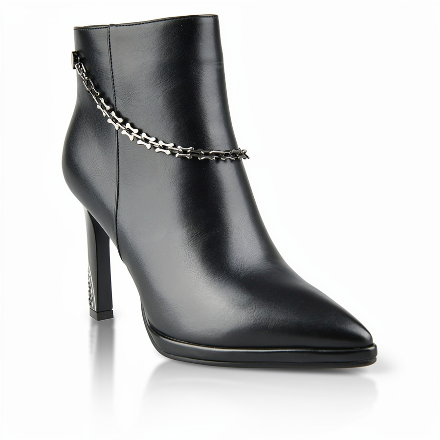 botine damă piele ecologică negru 0162067