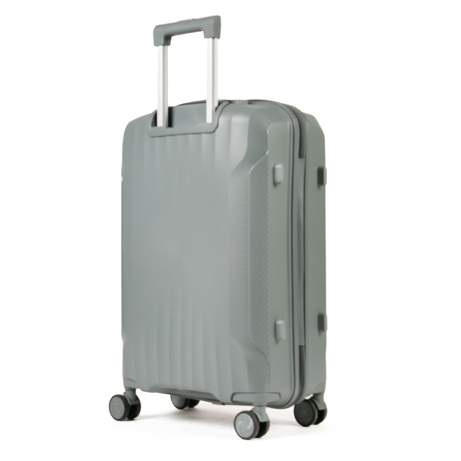 medium suitcase polypropylene grey 0161428