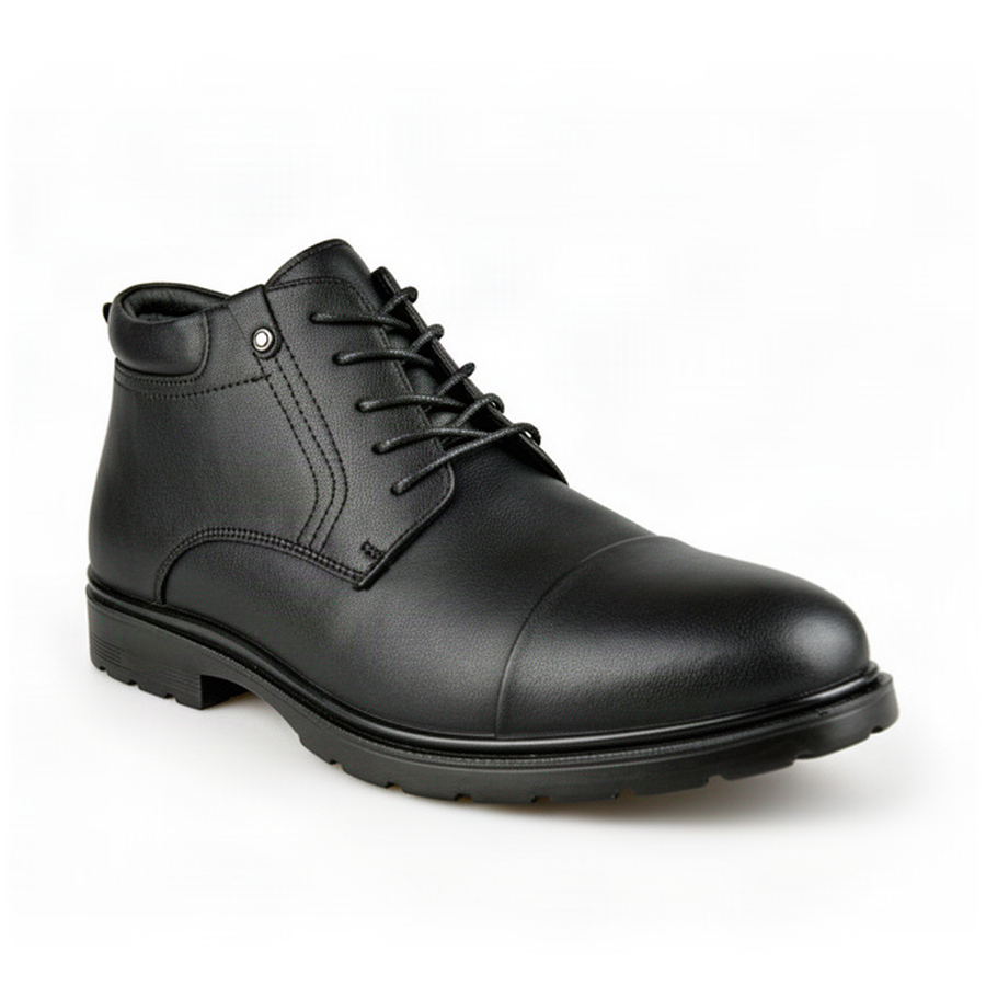 botine bărbați piele naturală negru 0162769