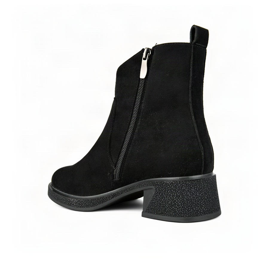 botine damă textil negru 0163396