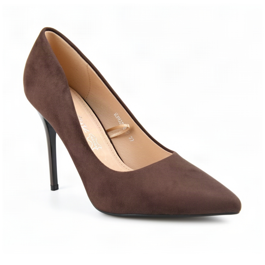 pantofi damă textil maro 0163022