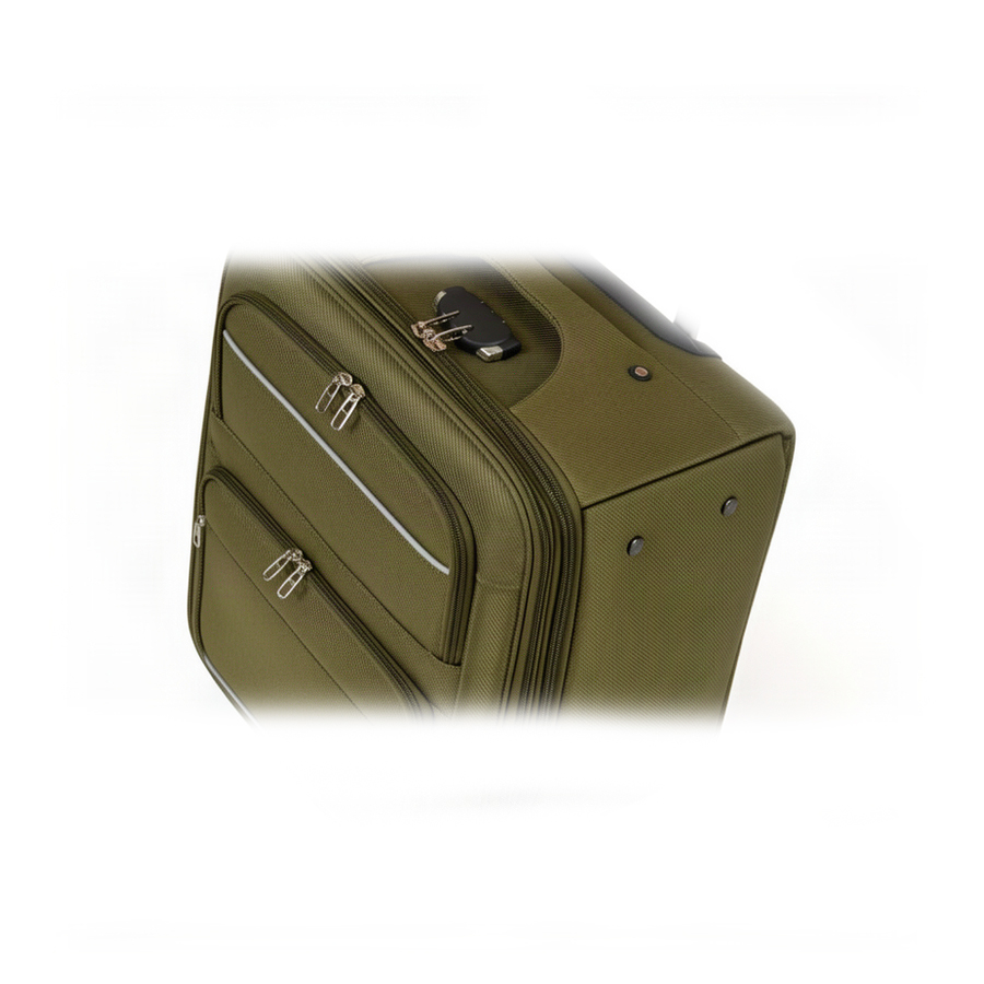 big suitcase textile green 0163728