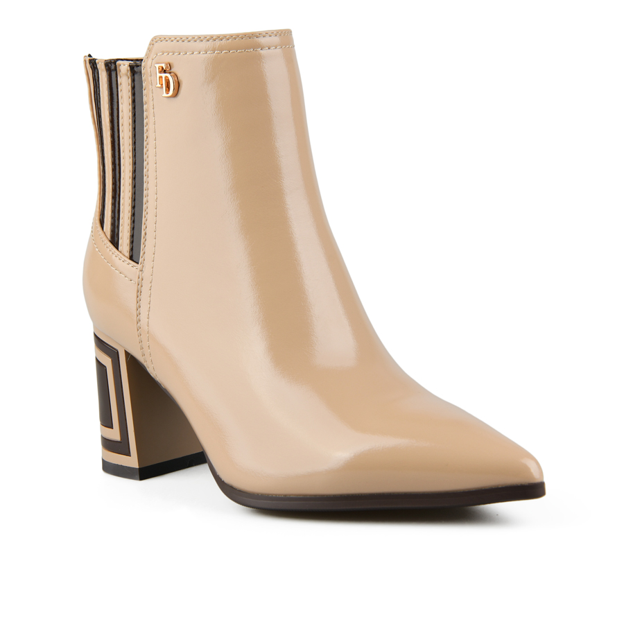 botine damă piele ecologică bej 0162049