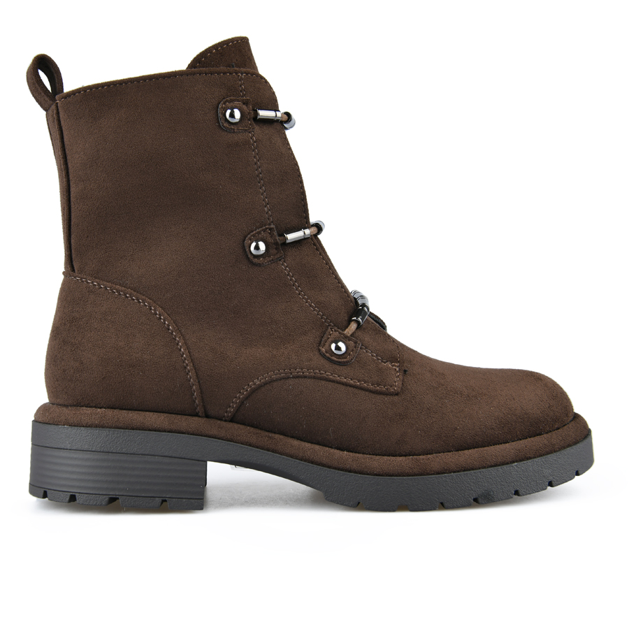botine damă textil maro 0162442