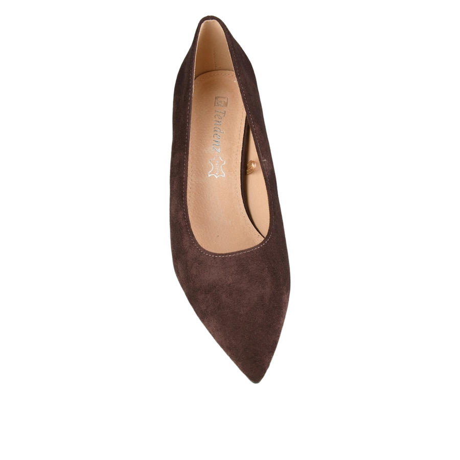 pantofi damă textil maro 0163254